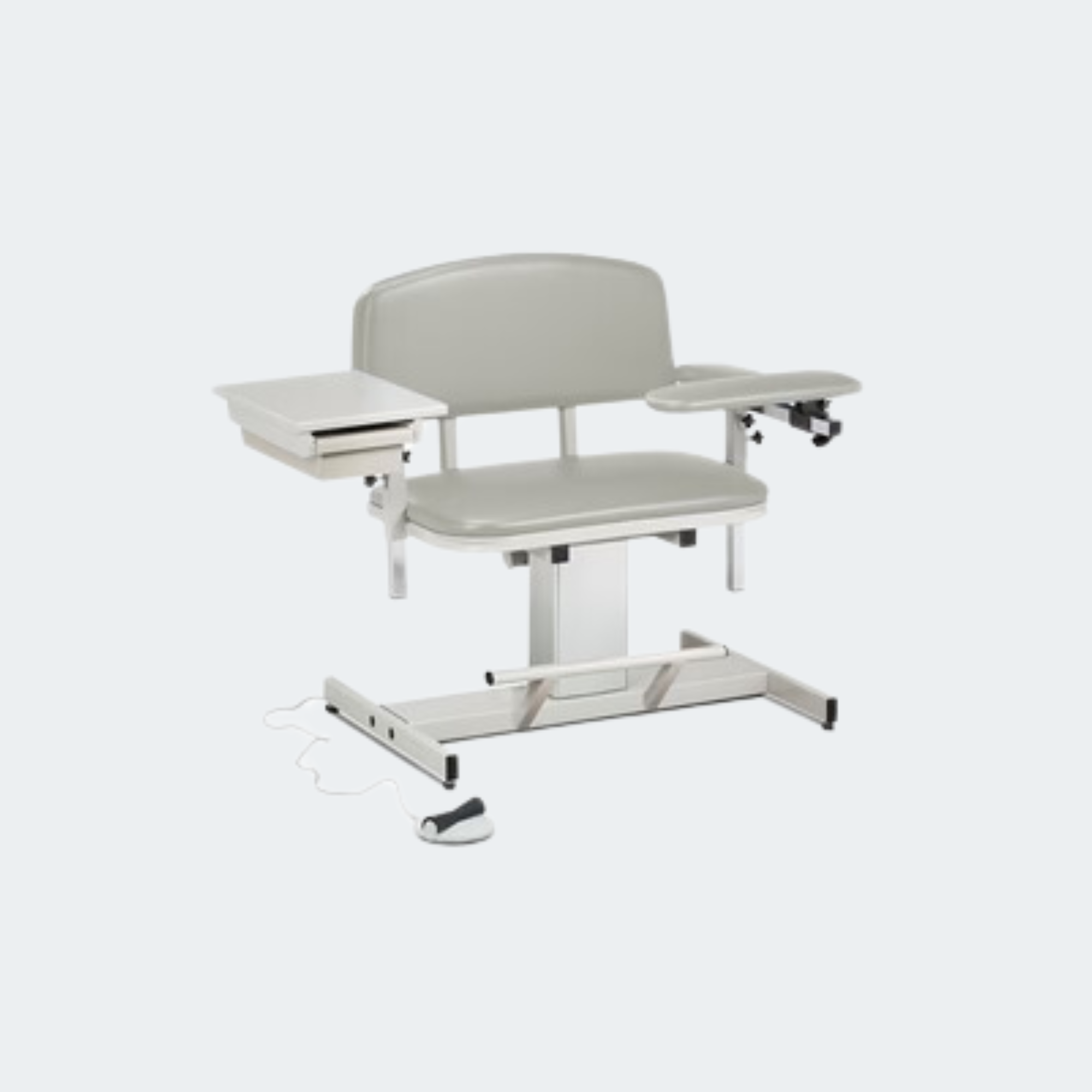 Power Series, Extra-Wide, Blood Drawing Chair with Padded Flip Arm and Drawer