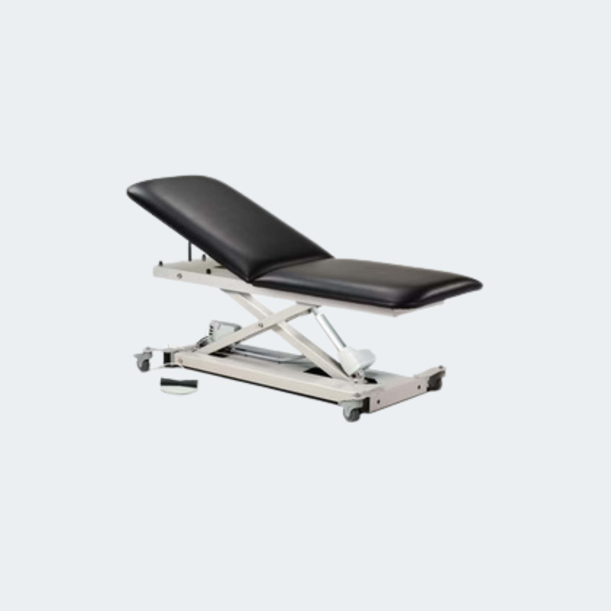 Power XL 600, Open Base, Power Table with Adjustable Backrest with Casters
