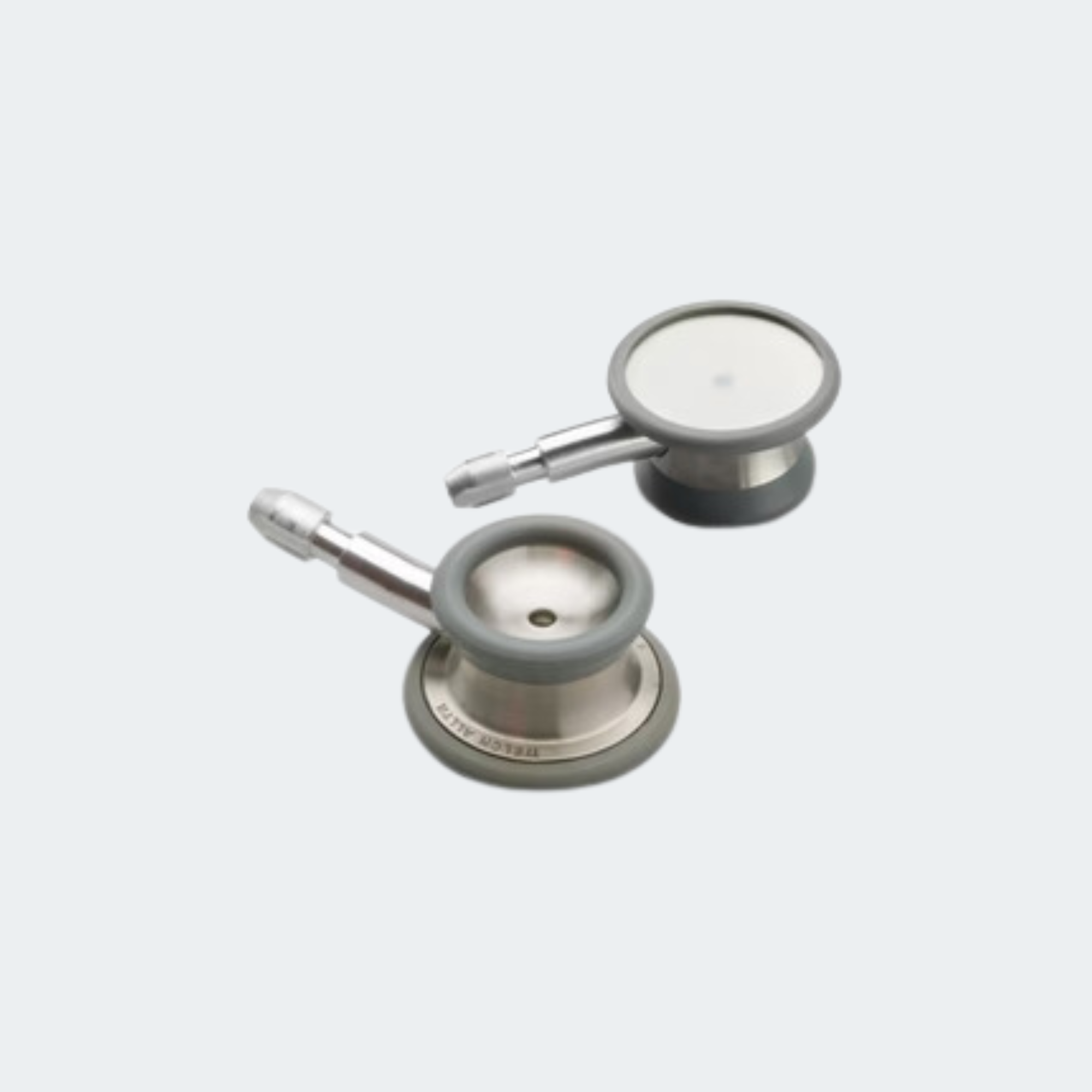 Professional Pediatric Stethoscope Gray Double Head Chest Piece Assembly