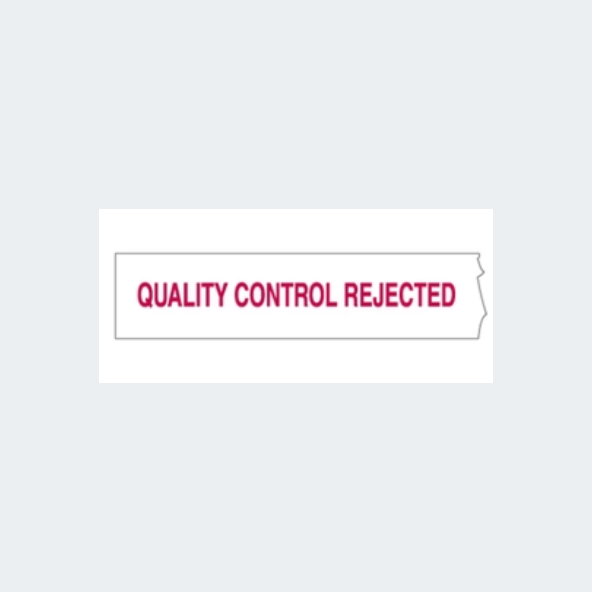 Quality Control Shipping Tape