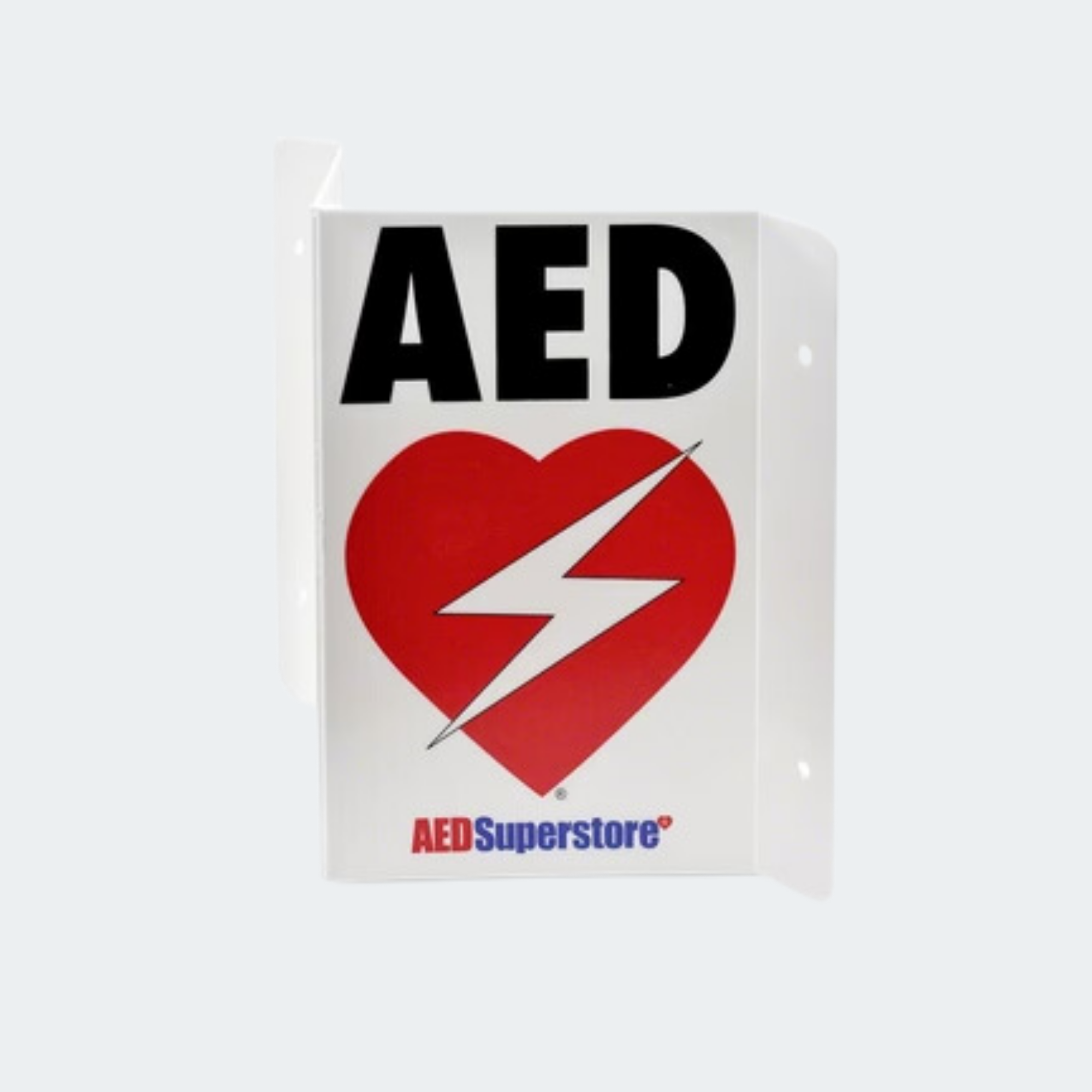 RespondER® Flexible AED Wall Sign - Black & Red on White