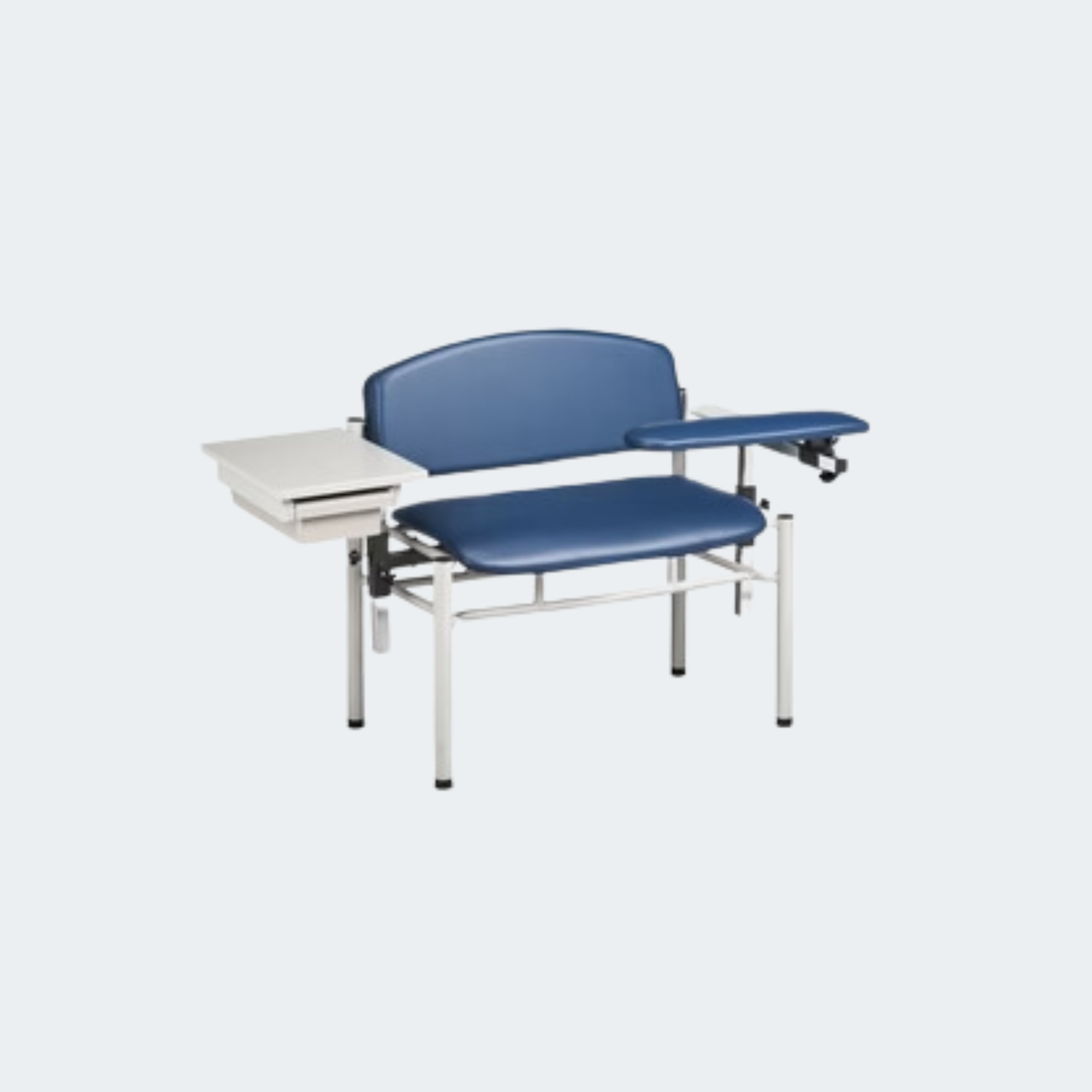 SC Series, Extra-Wide, Padded, Blood Draw Chair w/ Padded Flip Arm and Drawer
