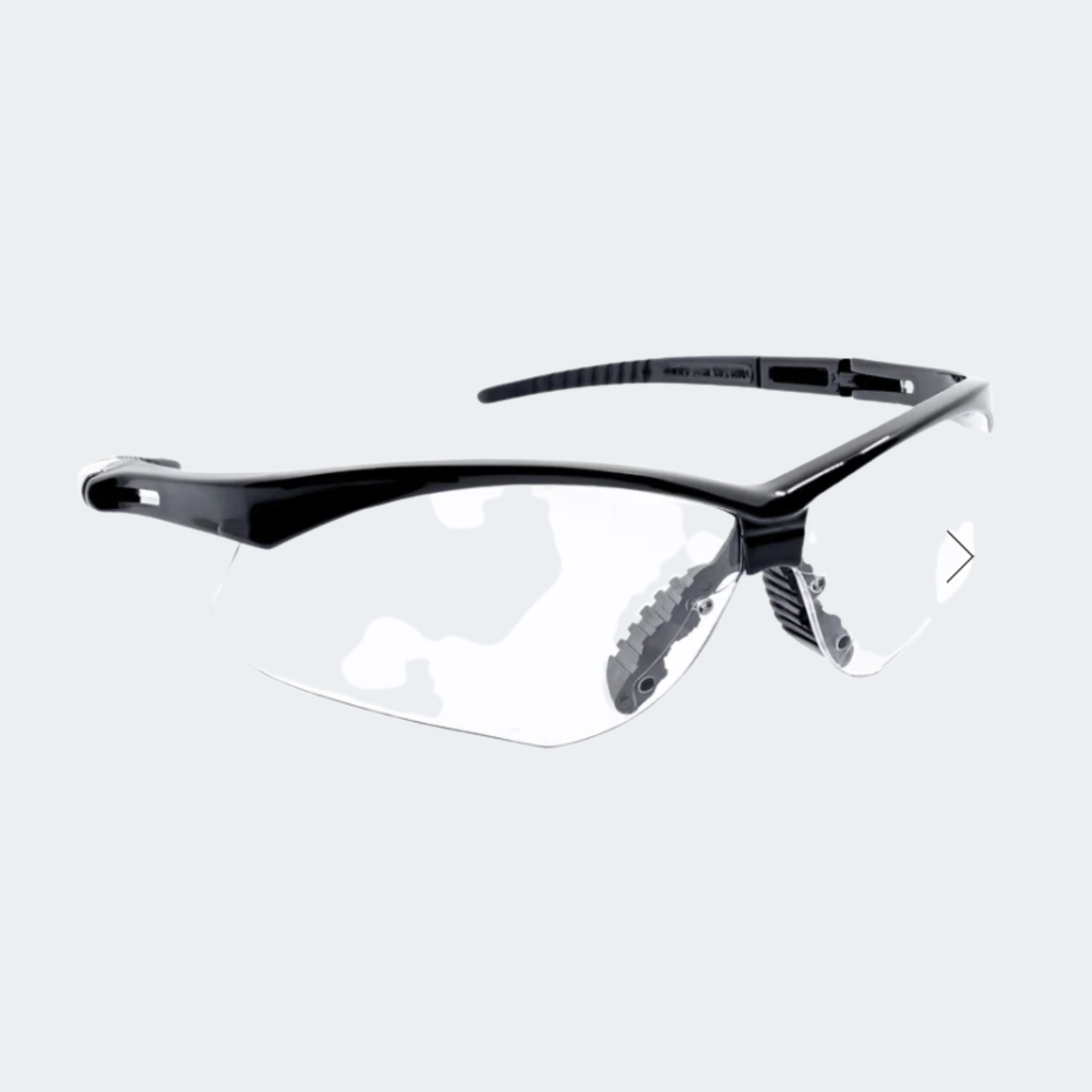 Safety Glasses, Clear Lens with Black Frame (1/EA)