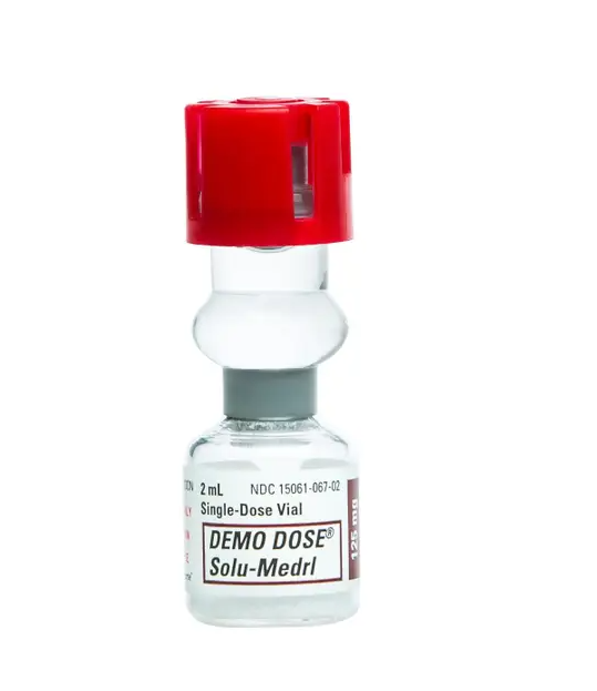 Demo Dose® Solu-MEDRL methylprednisolon 125mg/2mL , Only for training not for use in animals or human