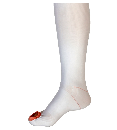 Anti-embolism Stocking UltraCARE® Thigh High 3X-Large / Regular White Inspection Toe, Part #868-06