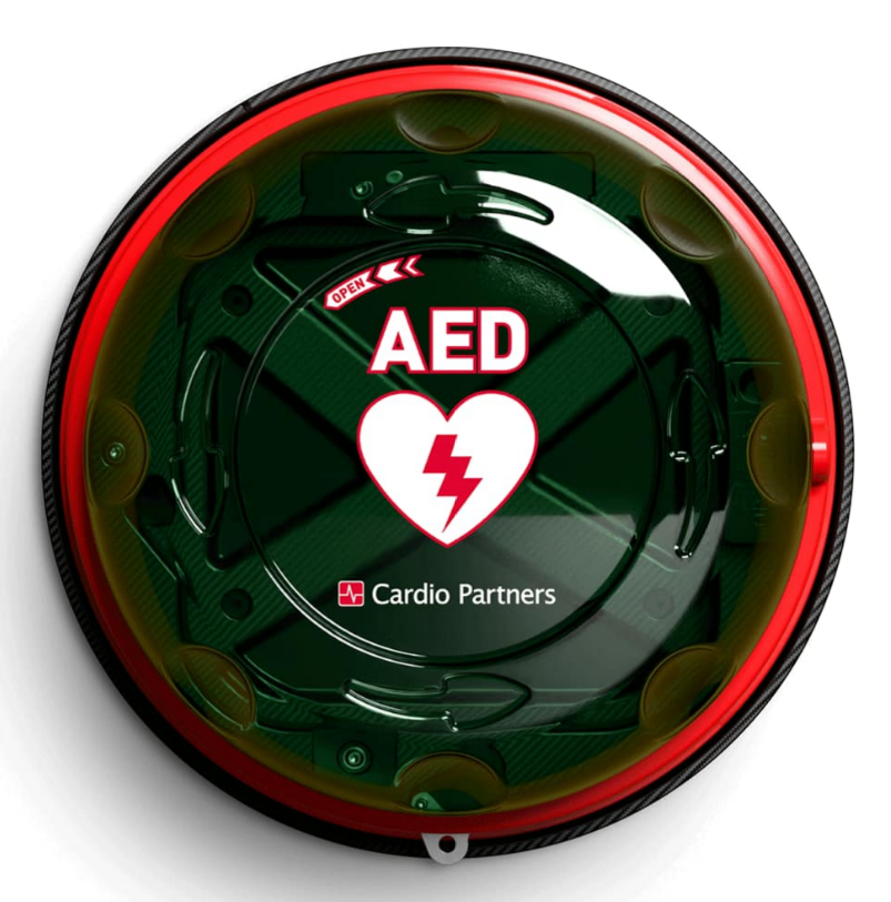 Rotaid Cabinet Solid Plus Alarmed Transparent Green with Red