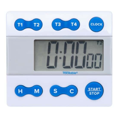Traceable Large-Digit Four-Channel Alarm Timer