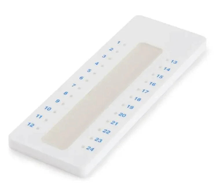 Rectangular calendar with numbers on a white background