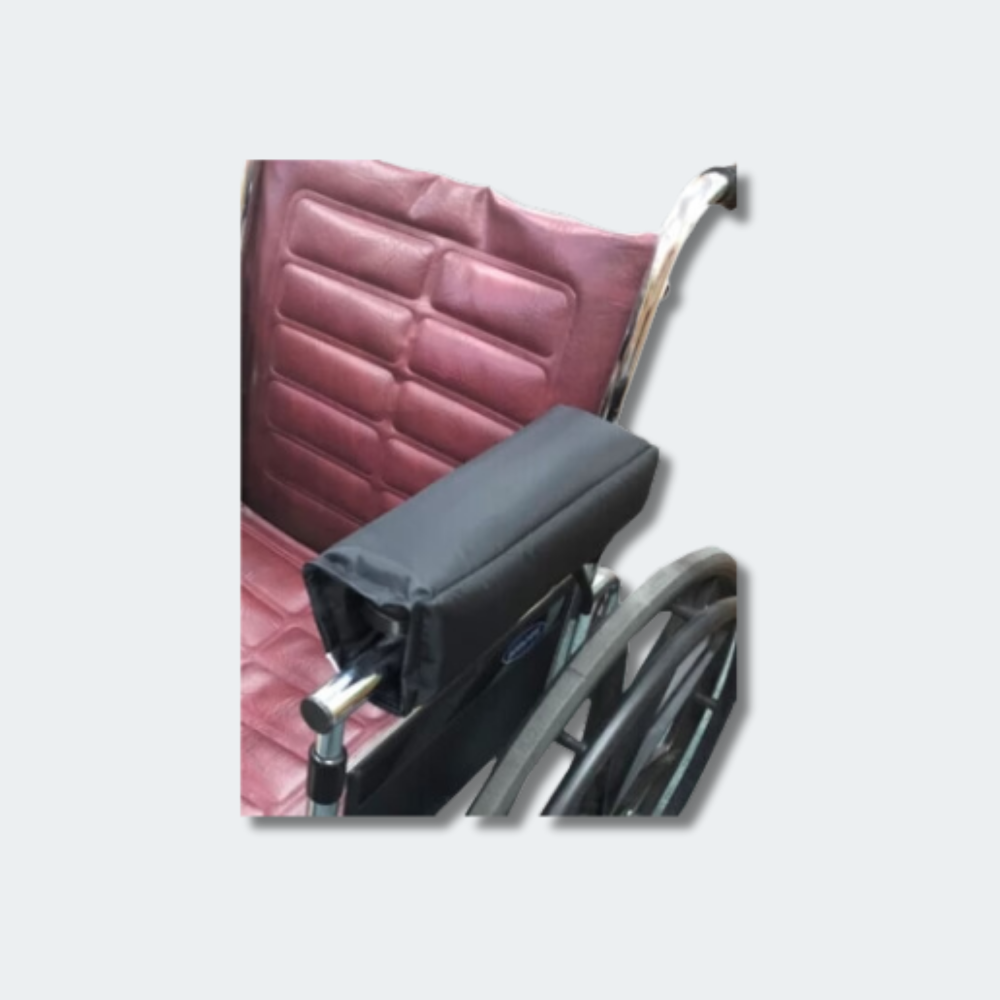 Skil-Care 703131 18 in. Wheelchair Foam Padded Nylon Extended Half Armrest Pads
