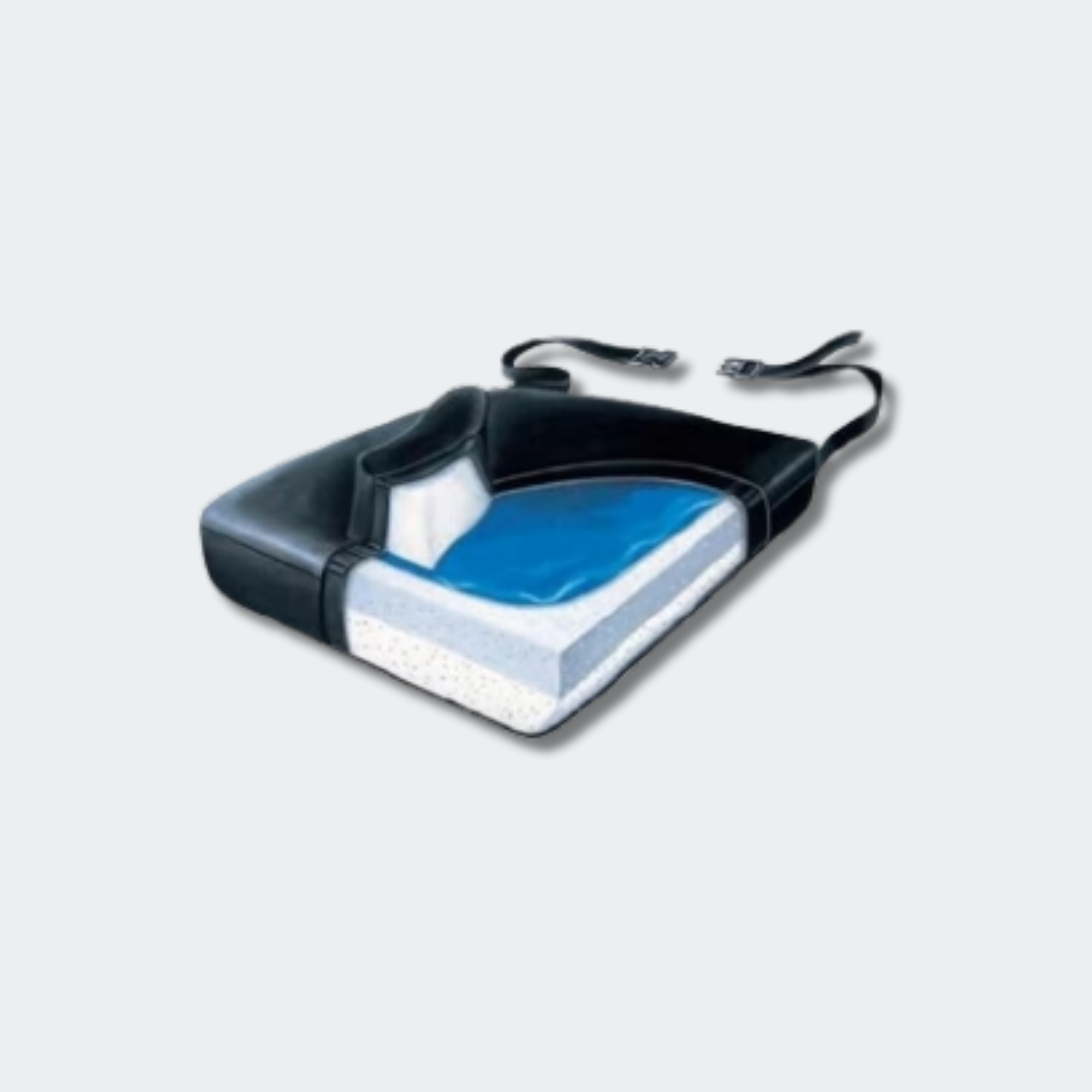 Skil-Care Slide-Guard 18" Foam Vinyl Cushion, 18" W x 16" D x 2" H