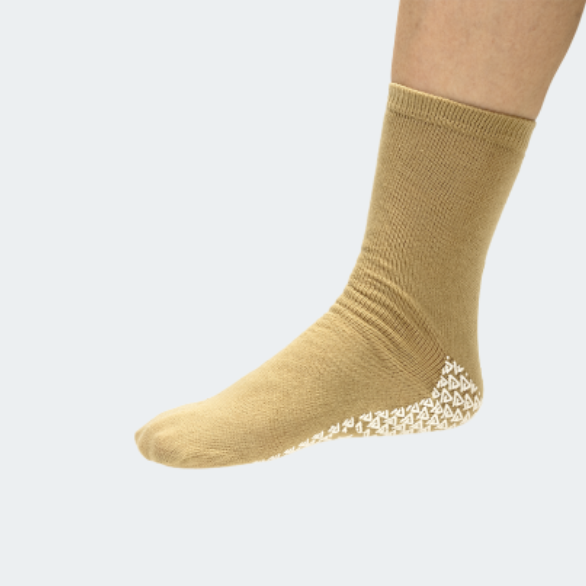 Socks, Single-Sided Slipper Pair, Beige X-Large