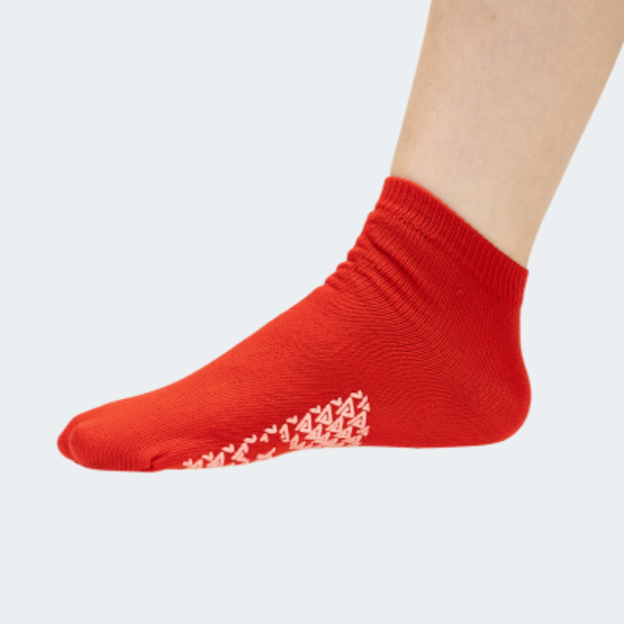Socks, Single-Sided Slipper Pair, Red SMALL