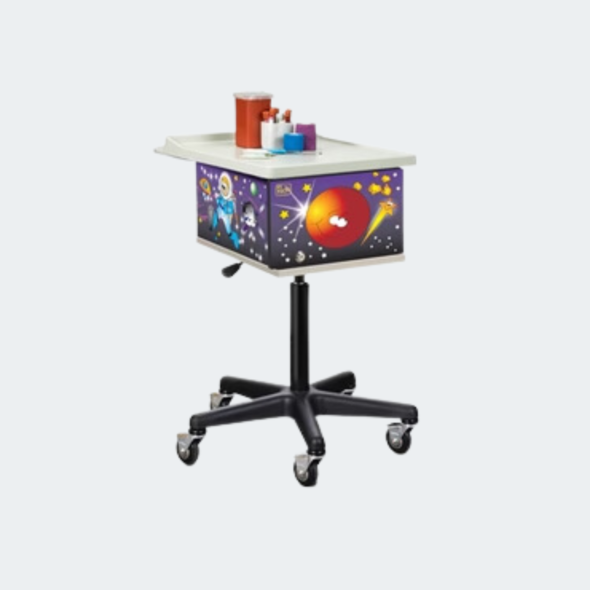 Space Place, 2-Bin, Phlebotomy Cart