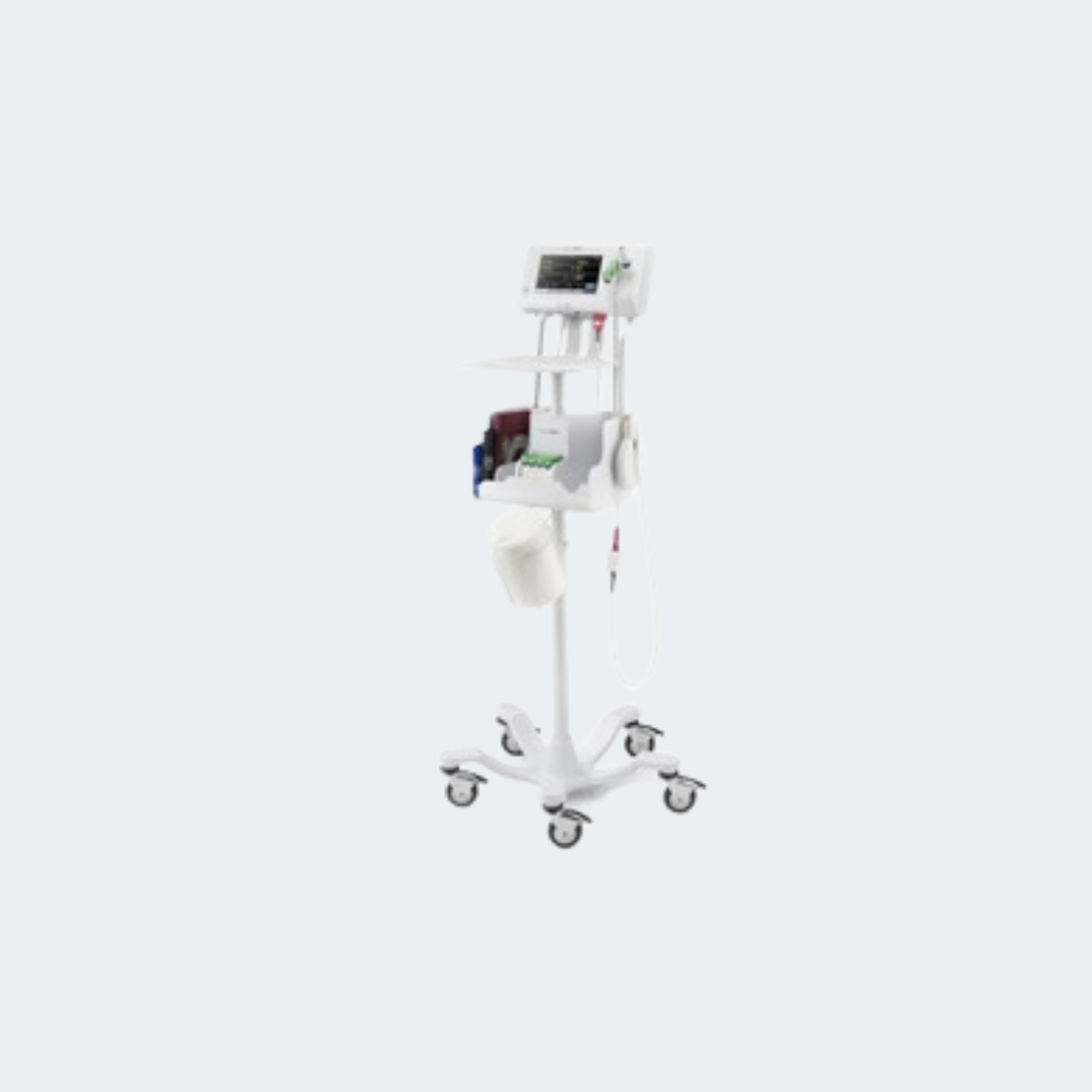 Spot Monitor Classic Mobile Stand Welch Allyn Provides Storage and Cable Management For Use with Welch Allyn Connex Spot Monitors
