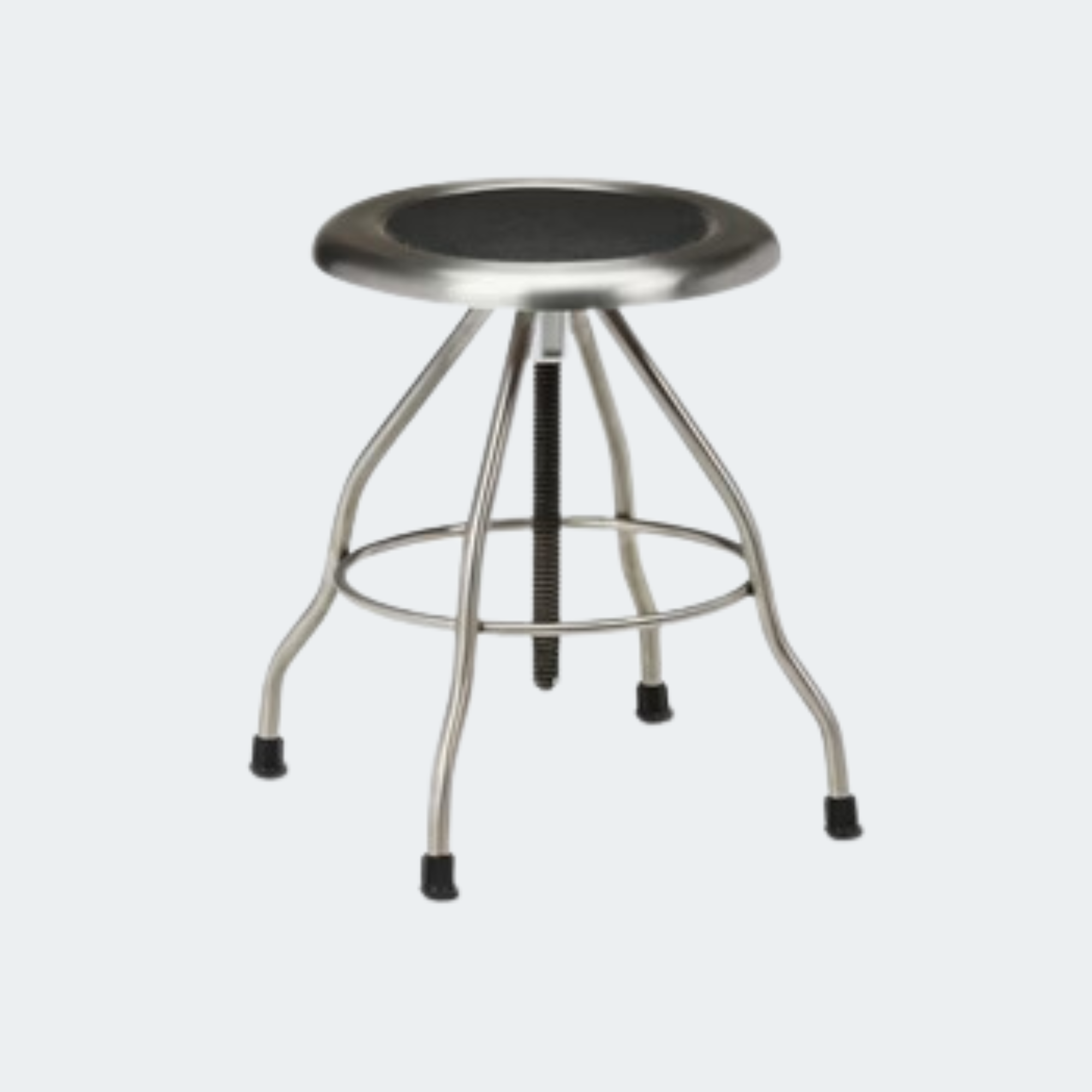 Stainless Steel Stool with Rubber Feet