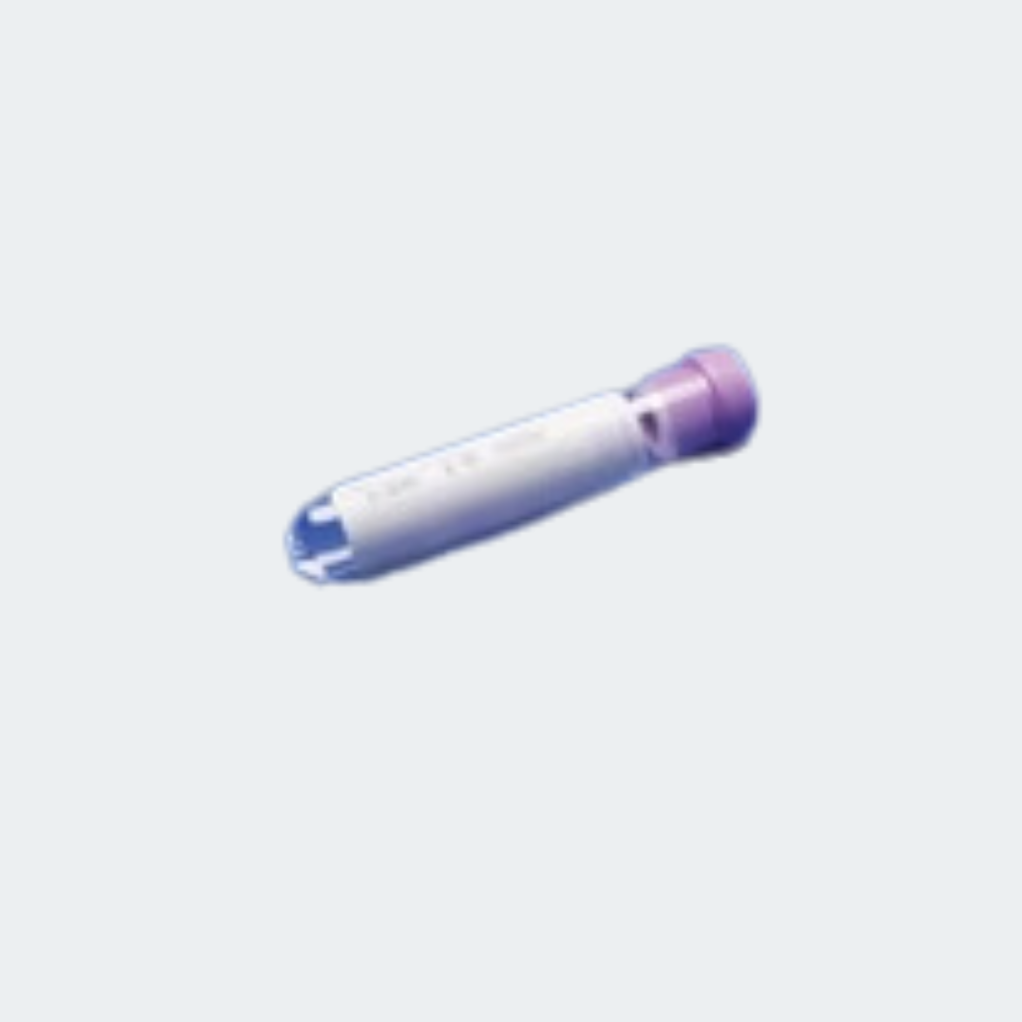 Standard Blood Collection Tube, Liquid Additive, 13mm x 100mm, 7mL, Silicone Coated Lavender Stopper, 1000/cs (Continental US Only