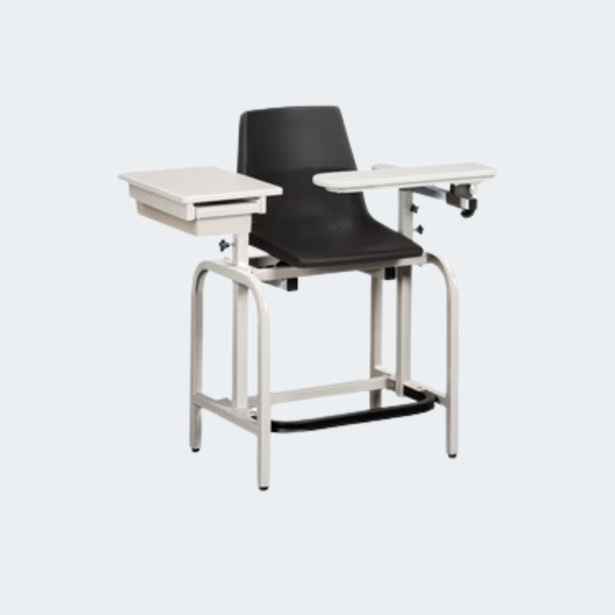 Standard Lab Series, Extra-Tall, Blood Drawing Chair with Clinton Clean™ Flip Arm and Drawer