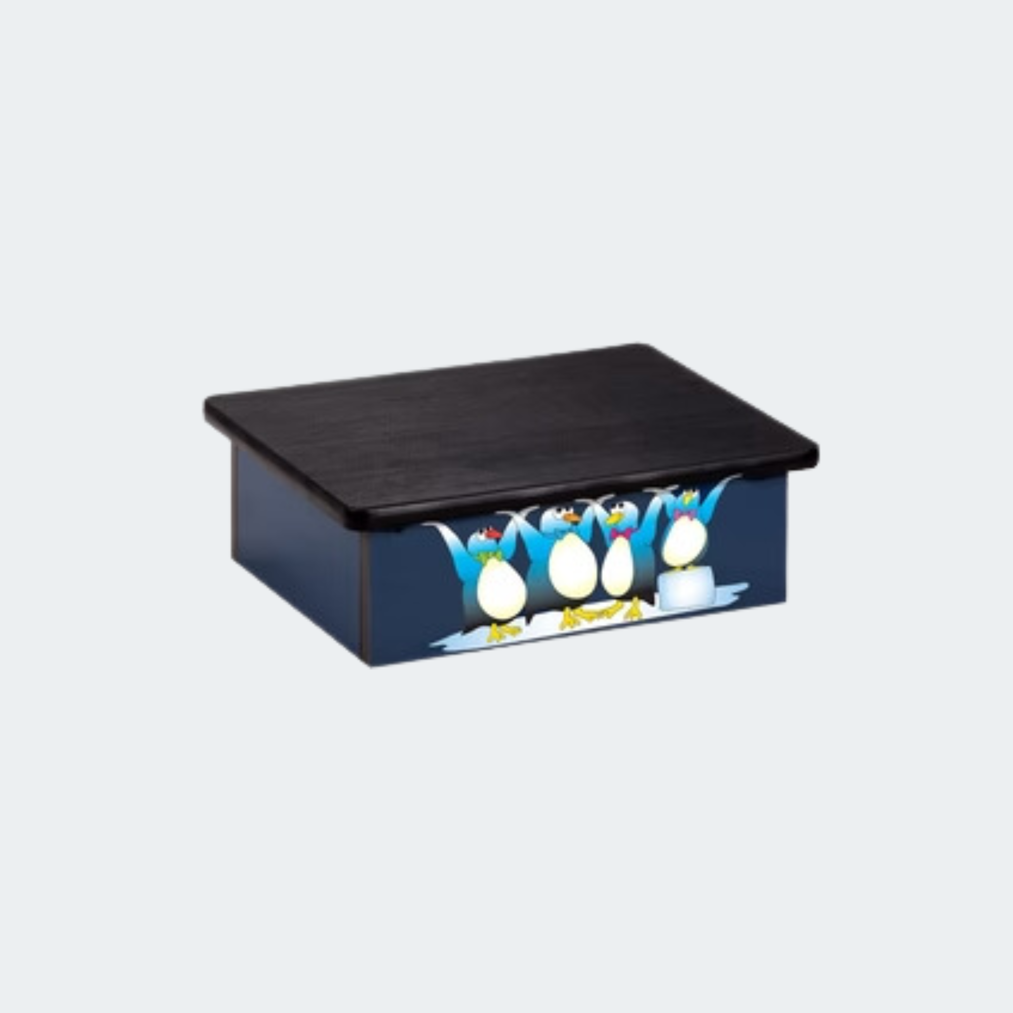 Step Stool featuring four penguins