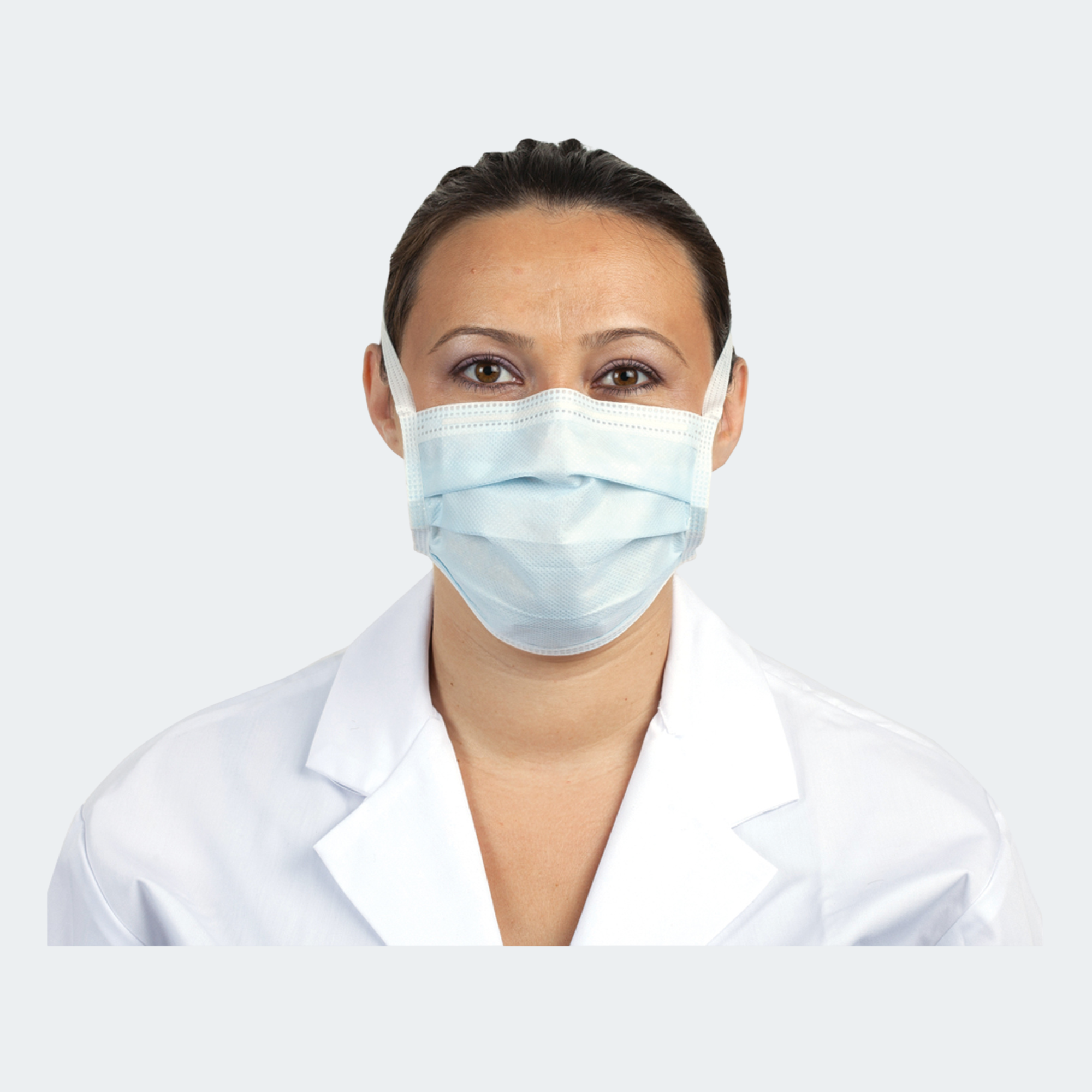 Sultan Com-Fit Easy Breathe Face Mask Tie-On Blue (40/BX)