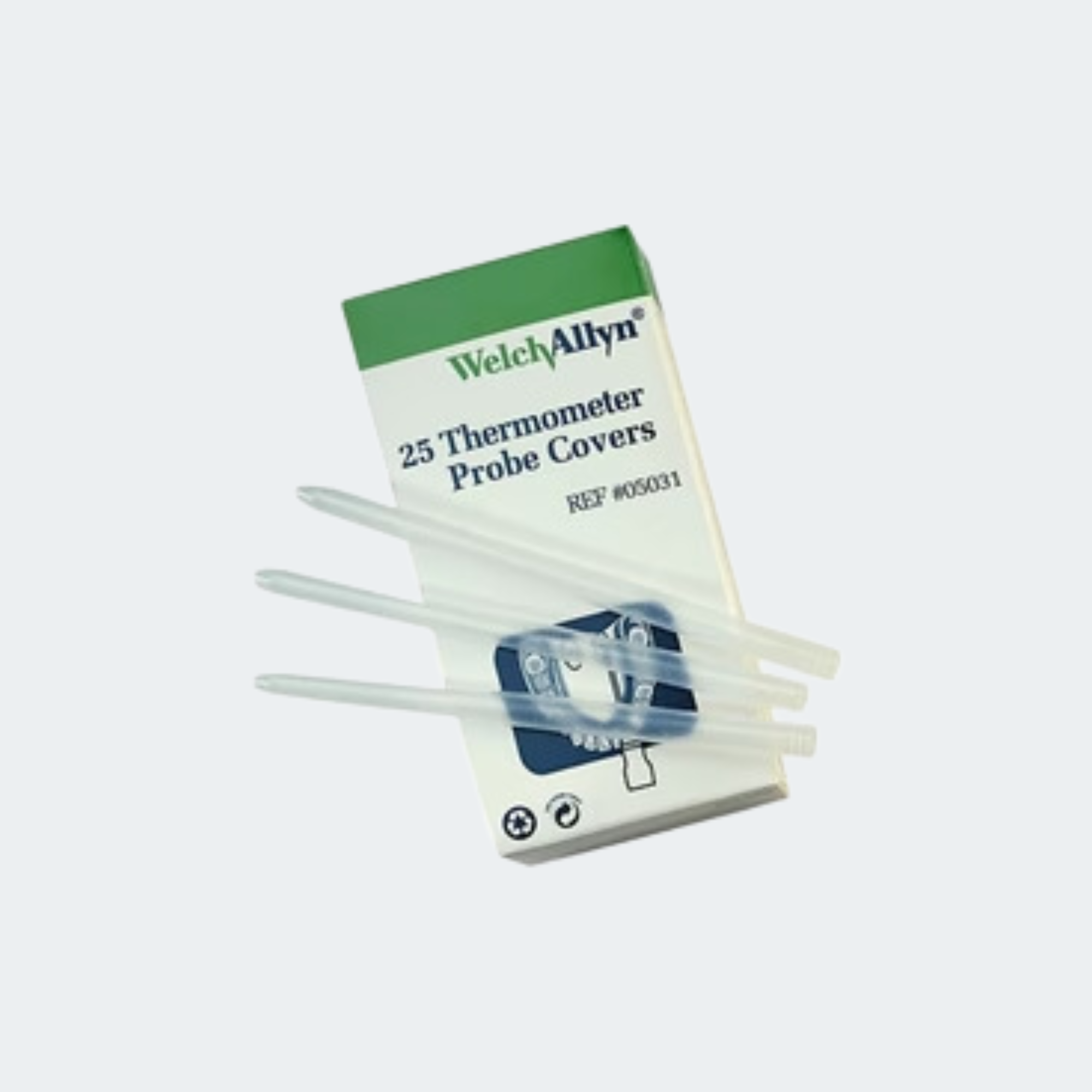 SureTemp Probe Cover, Disposable, Axillary/Oral/Rectal, 25/bx, 10bx/sleeve, 5 sleeve/cs = 1250 probe covers/cs (US Only)