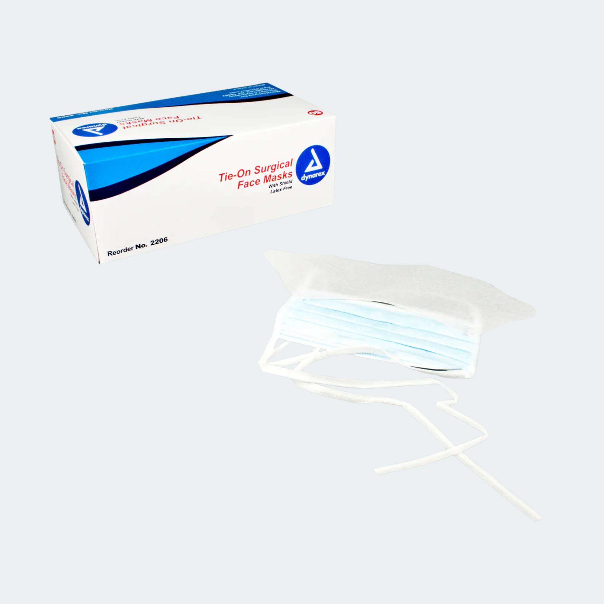 Surgical Face Mask w/ Ties & Plastic Shield