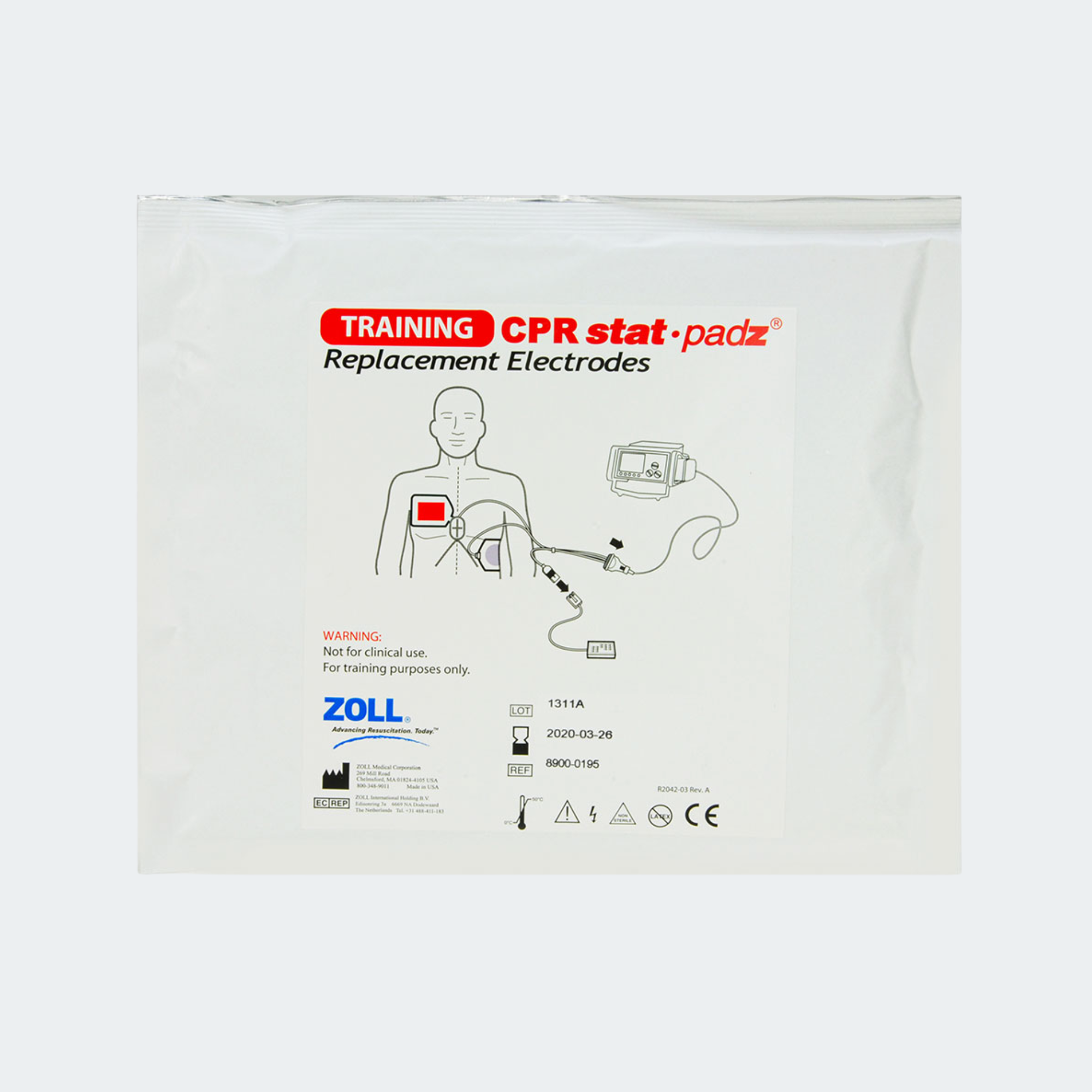 Training CPR Stat-Padz®, Replacement Pads (package of 8)