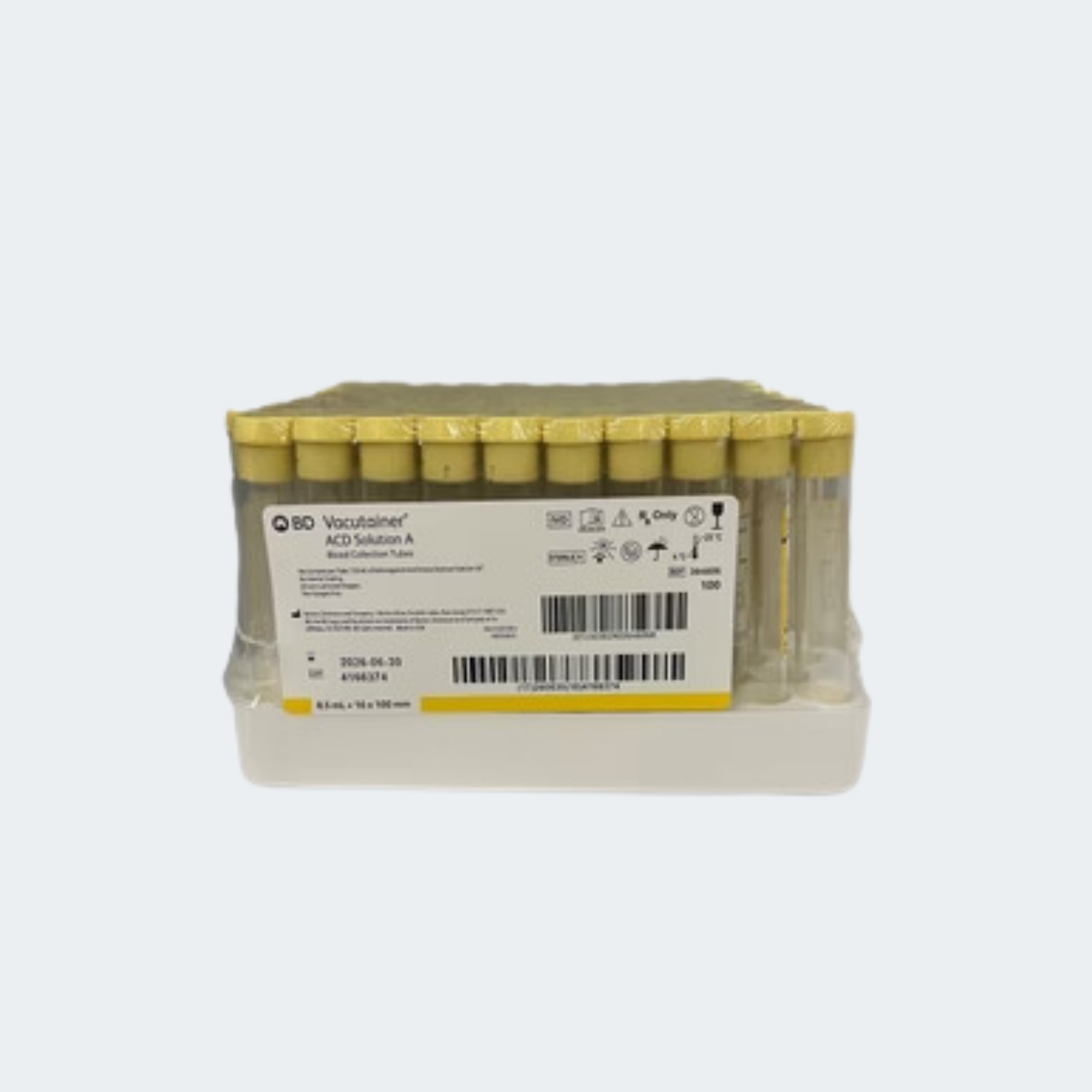 Vacutainer ACD Solution A, Blood Collection Tubes 100EA/PK
