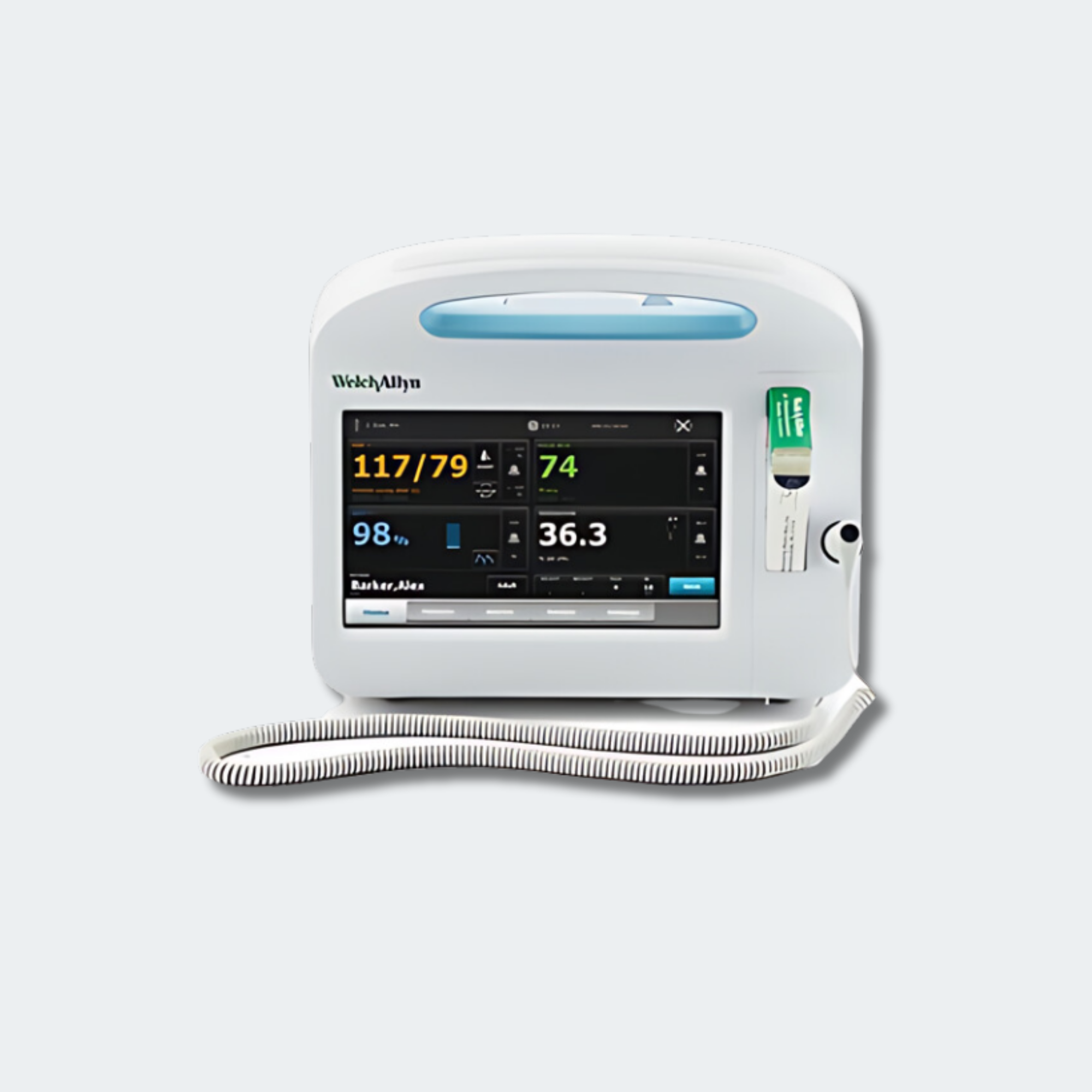 Welch Allyn CONNEX 6700 Vital Signs Monitor, Masimo SpO2, Capnography (CO2), SureTemp Plus, Printer.