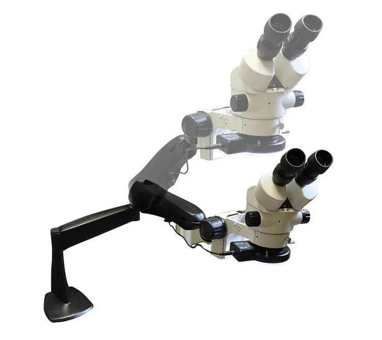Z4 Zoom Binoc 3.5x-45x with 0.5x lens on C-clamp FLEX-Arm (no light)