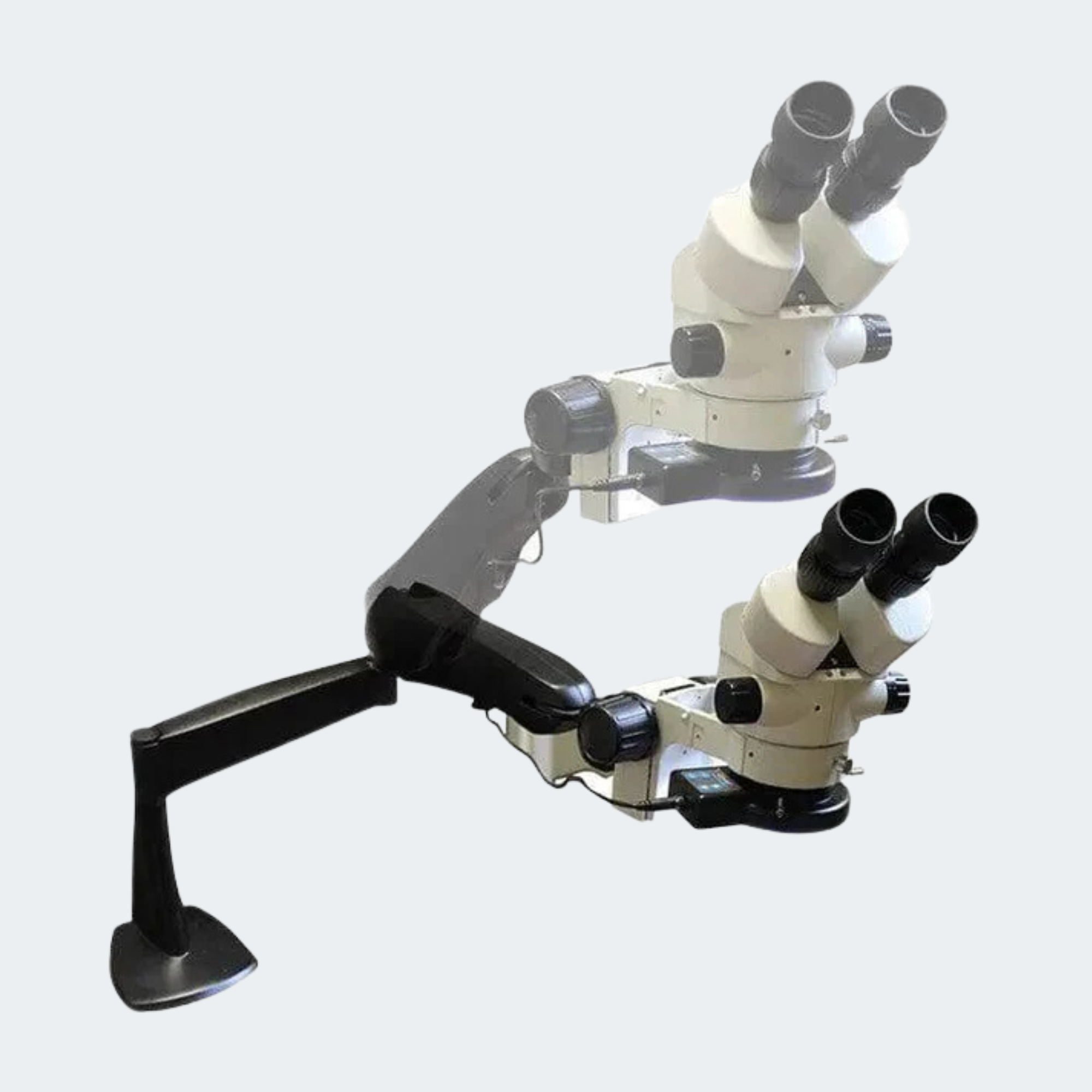 Z4 Zoom Trinoc 3.5x-45x with 0.5x lens on C-clamp FLEX-Arm (no light)