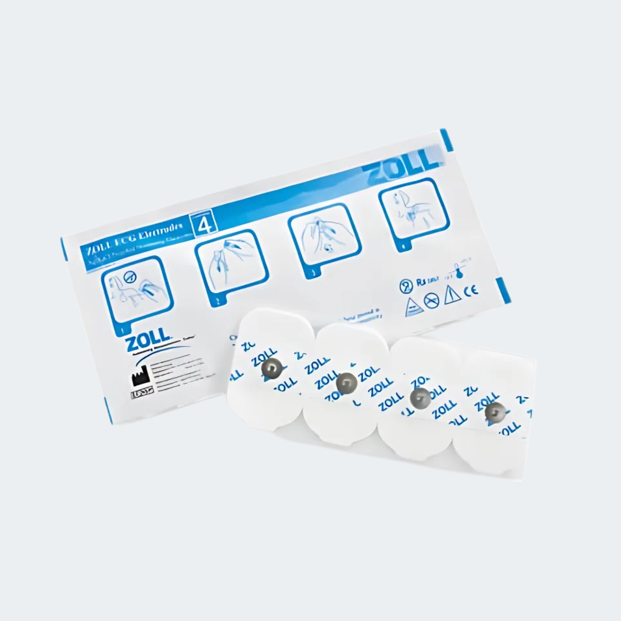 ZOLL 5pk ECG Electrodes (100 pouches, 500 Electrodes) Part #: 8900-0005