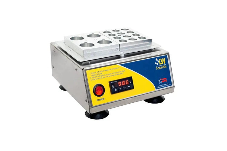 USA Dry Bath Incubator, Digital, Two 4-place 50ml heat blocks, 90-240vAC Adpt