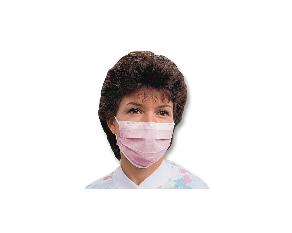 Earloop Procedure Mask, Pink, Halyard