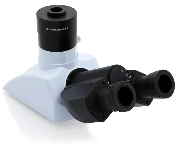 i4 Microscope Trinocular Head with 0.5x Trinocular Pipe attachment