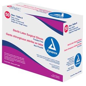 Gloves, Surgical, Powder Free, Latex, Sterile, Dynarex, 50/bxAOSS Medical SupplySurgical GloveAOSS Medical Supply