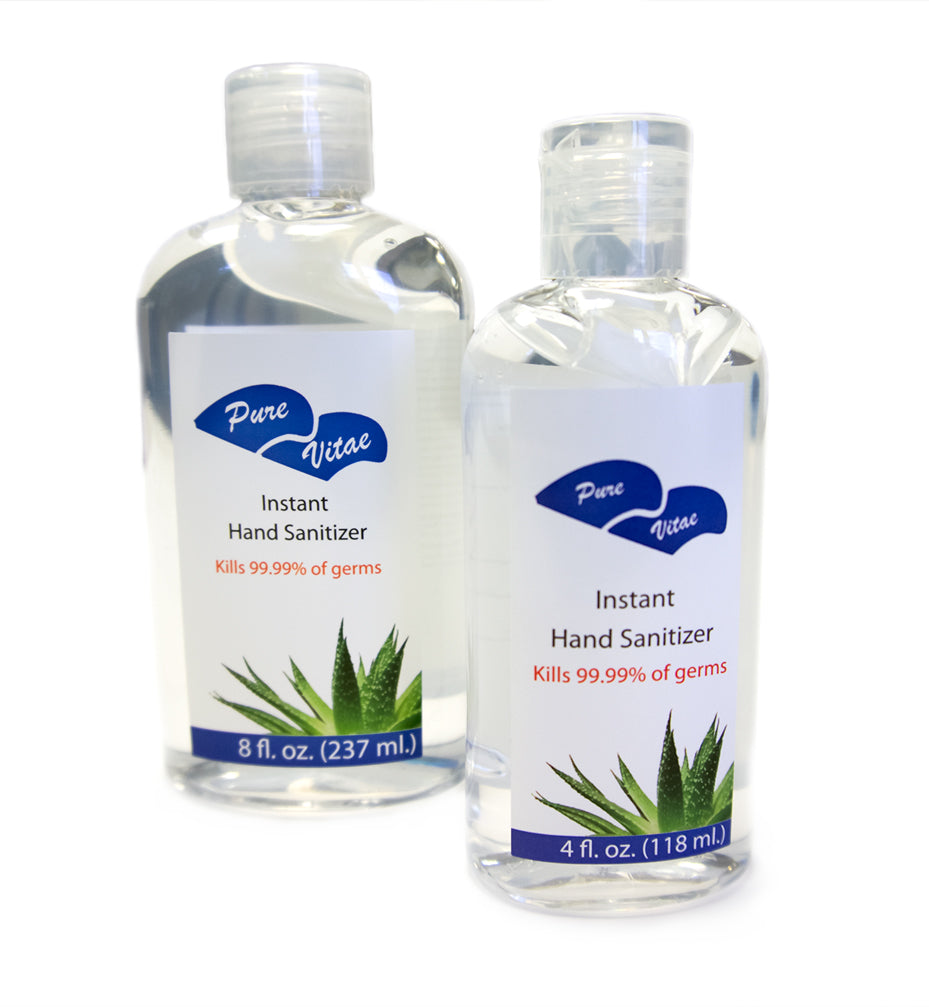 Hand Sanitizer AOSS Pure Vital&reg; 4 oz. Alcohol (Ethyl) Gel BottleAOSS Medical SupplyHand SanitizerAOSS Medical Supply