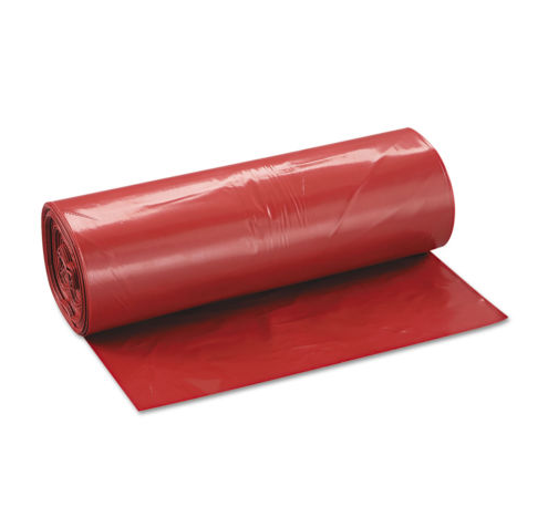 Inteplast Biohazard Can Liner 40 x 46 45gal 1.3mil Red 20/Roll 5 RollsAOSS Medical SupplyInterplastAOSS Medical Supply