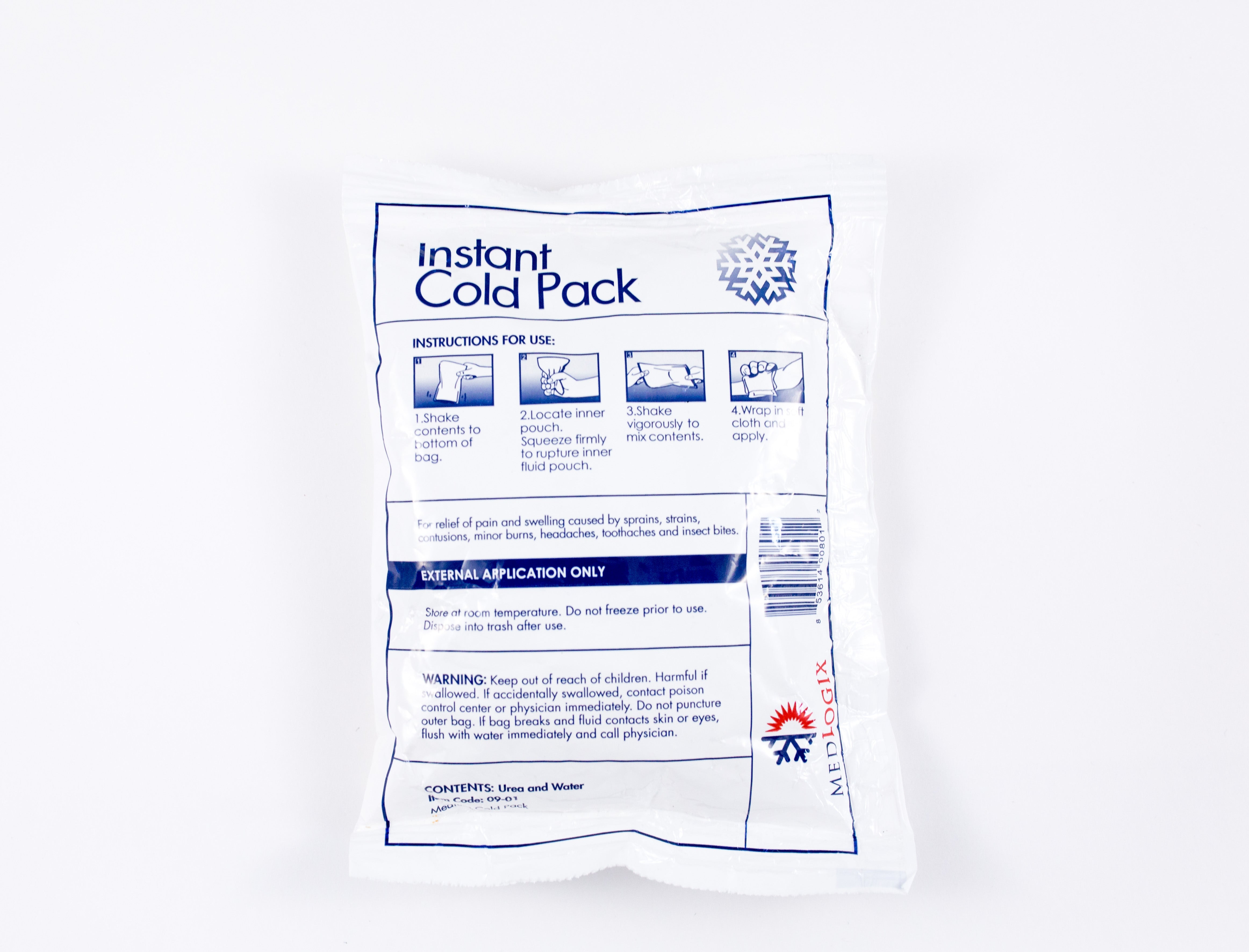MedlogixtInstant Cold Packs 6&quot; x 9&quot;, 50/CSMedlogixInstant Cold PackAOSS Medical Supply