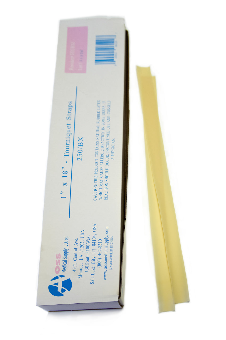 AOSS Tourniquet Strap 18 Inch Latex - 250/ BOXAOSS Medical SupplyTourniquet StrapAOSS Medical Supply