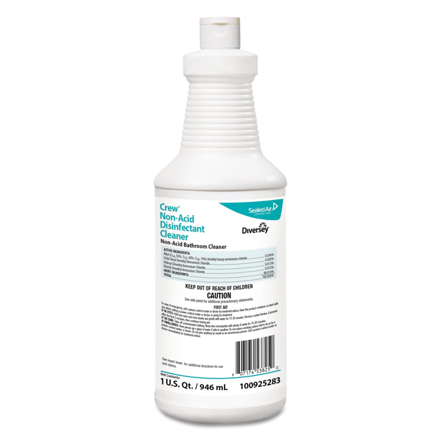 Diversey Crew Neutral Non-Acid Bowl &amp; Bathroom DisinfectantDiverseyBathroom CleanerAOSS Medical Supply