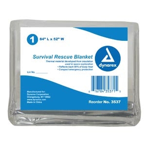 Dynarex 3537 Foil Emergency BlanketsDynarexEmergency BlanketAOSS Medical Supply