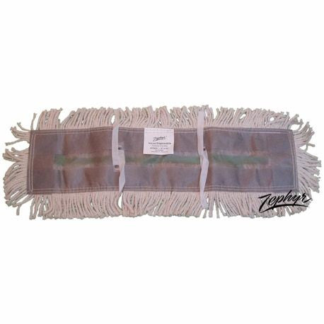 Zephyr&reg; 23536 Disposable Dust Mop Head, 36 in L x 5 in W, Cotton, NaturalZephyrDust Mop HeadAOSS Medical Supply